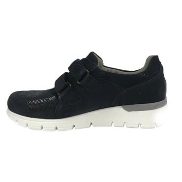 WALDLAUFER RAMONA WIDER FIT BUNION  SHOE-Navy